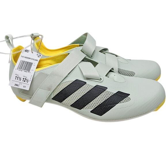 NEW Adidas 11.5 Cycling Shoe Sneaker Gray Gym Stripe Clip Active Workout - Picture 1 of 6